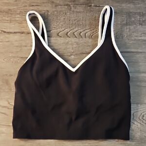 Aerie Black Longline Sports Bra